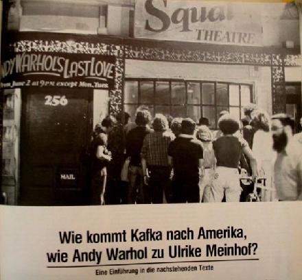 Squat Theatre article in Theater Heute - 1978